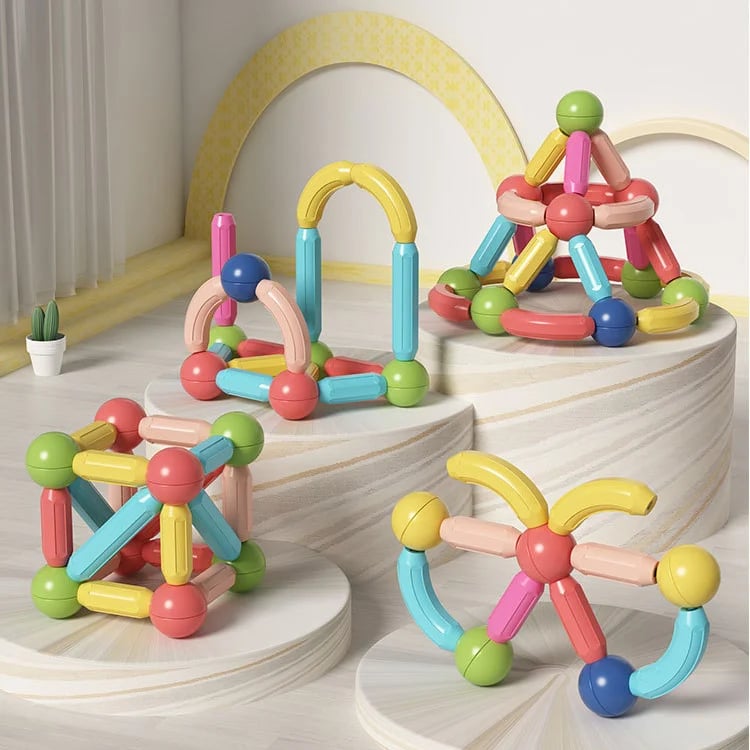 Last Day Special Sale 75% OFF - Magnetic Balls and Rods Set Educational Magnet Building Blocks