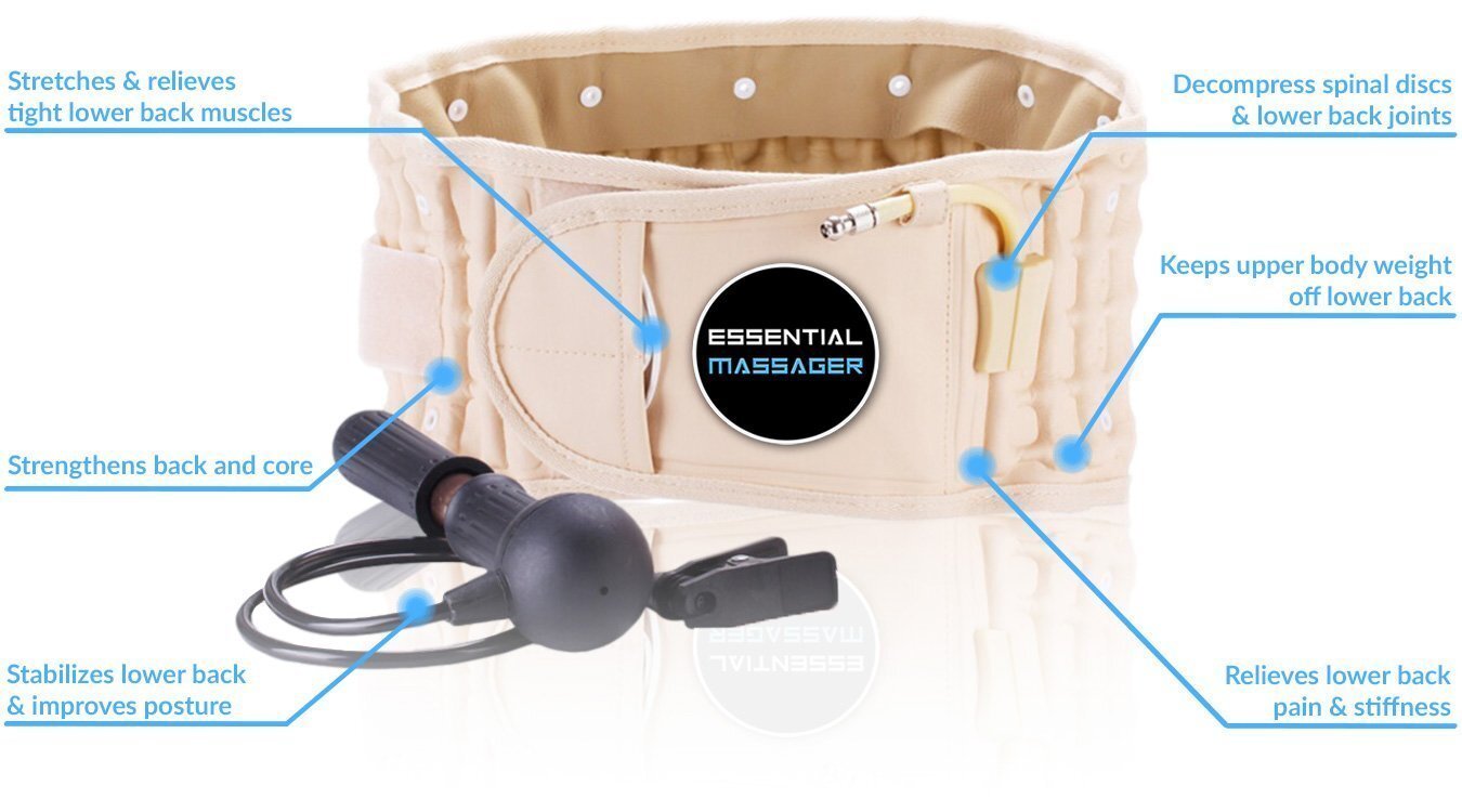 Lumbar Decompression Belt - Lumbar Support for Back Pain Relief