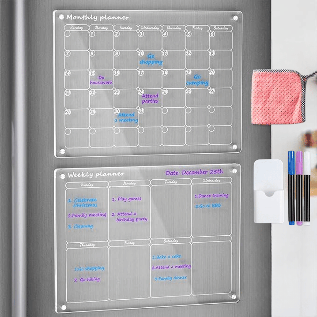 MemoMate - Magnetic Acrylic Calendar & Planner