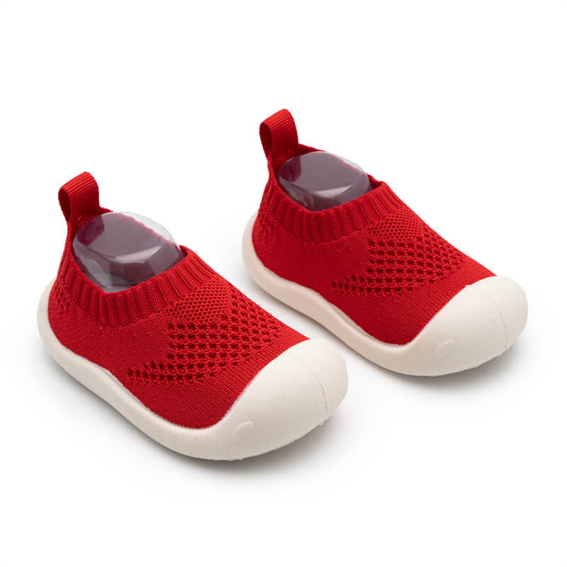 Neutral & Knitted Breathable - Non-Slip Baby Shoe-Socks