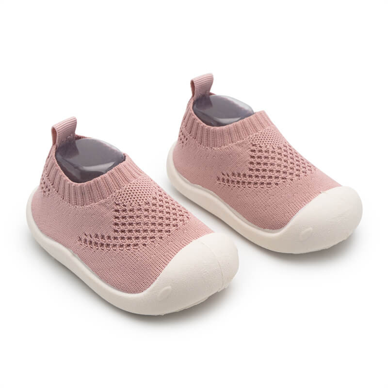 Neutral & Knitted Breathable - Non-Slip Baby Shoe-Socks