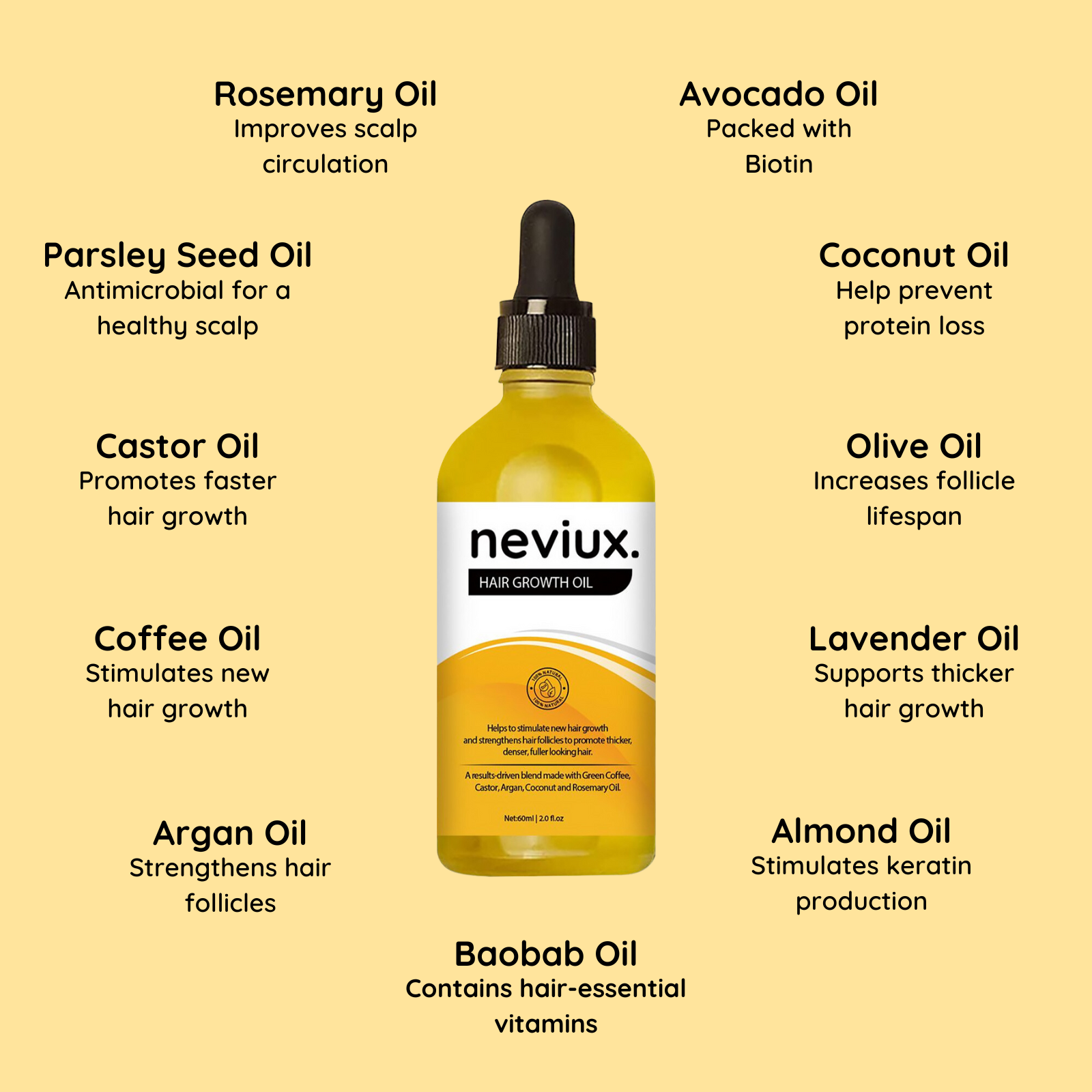 Neviux Natural Hair Growth Oil