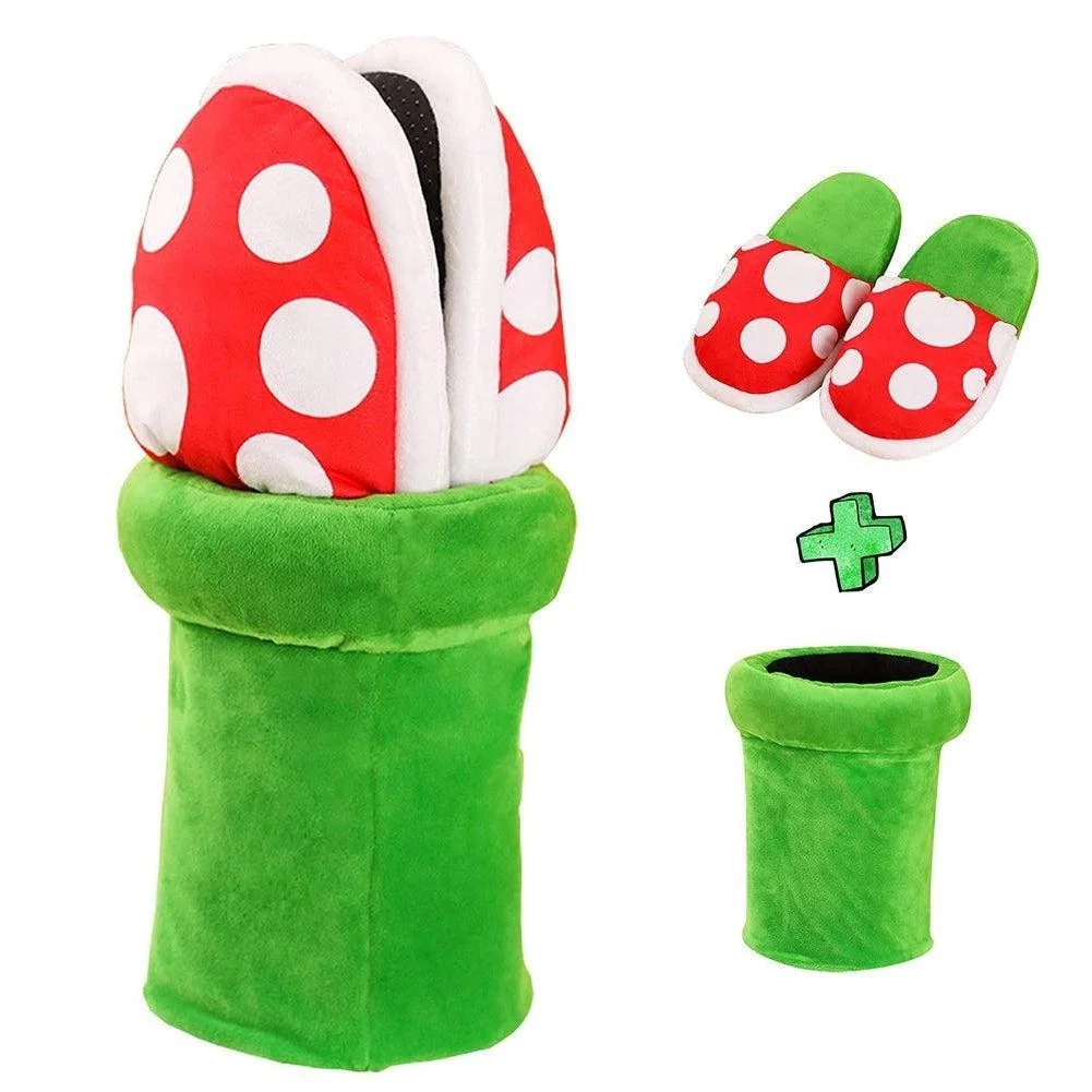 Piranha Plant Slippers (Fits all feet) - Best Christmas Gift