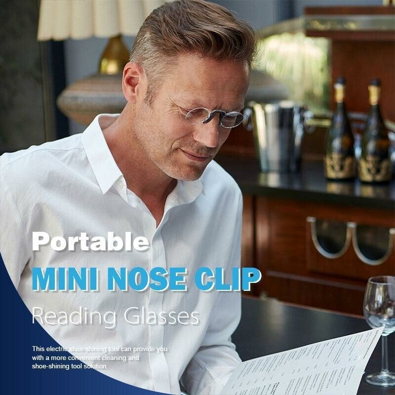 Portable Mini Nose Clip Reading Glasses - Hot Sale