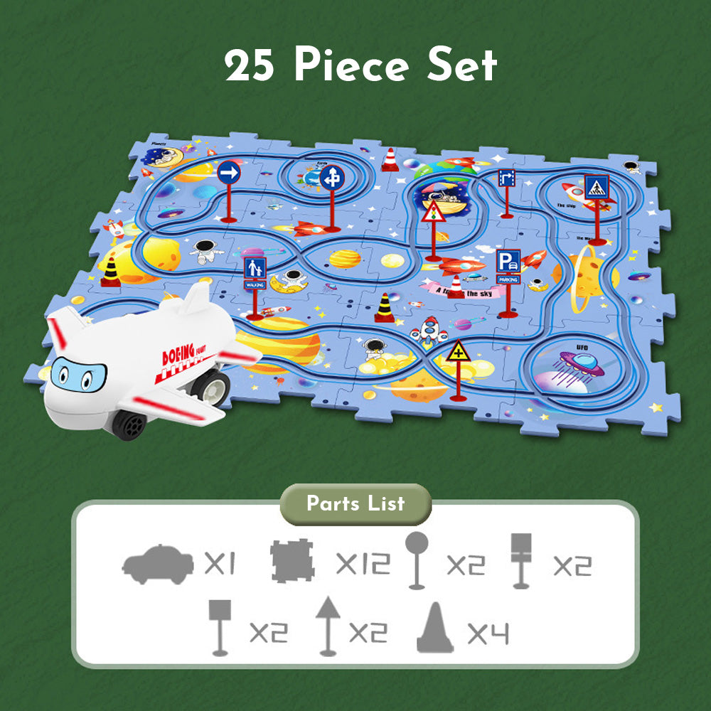 Puzzle Racer Kids Car Track Set