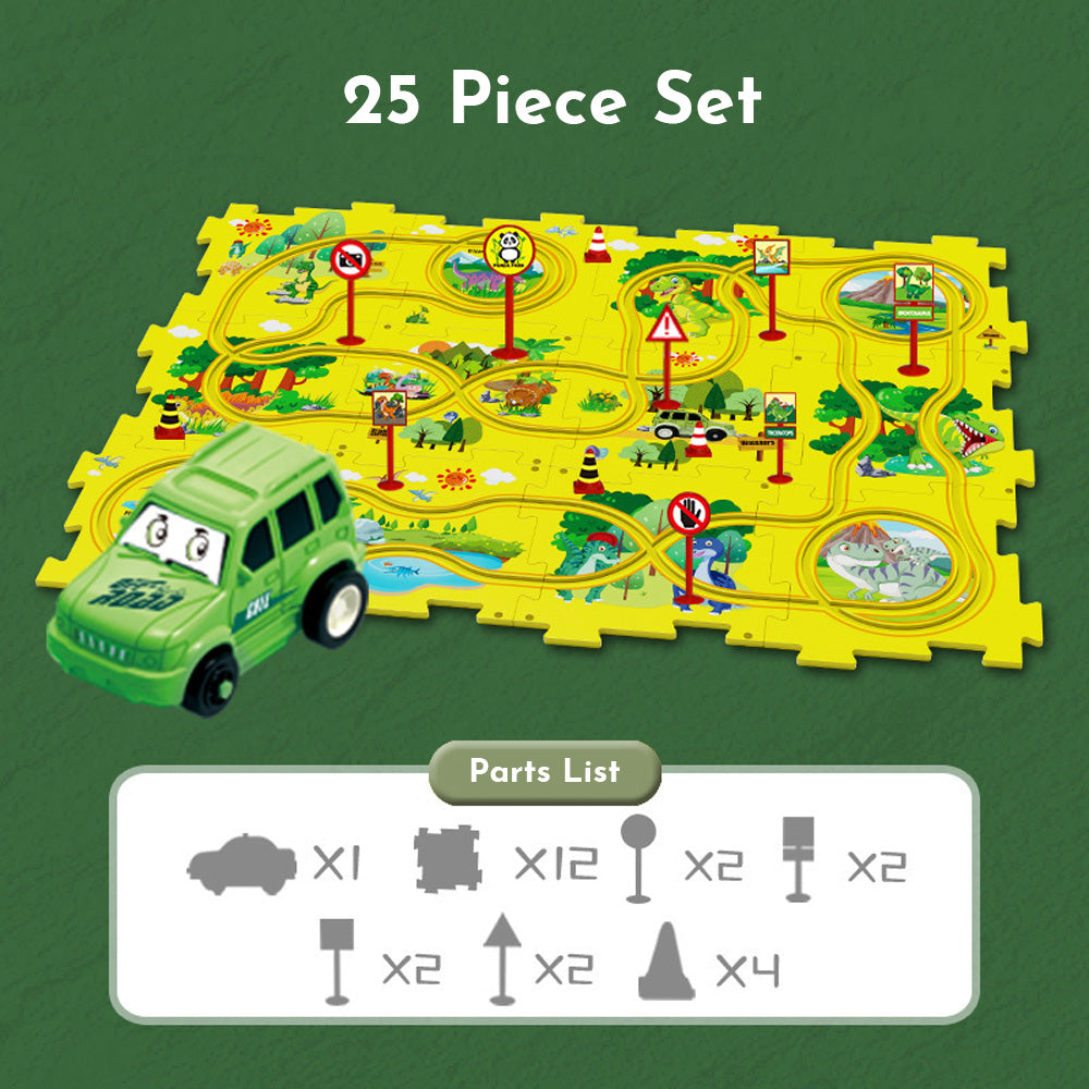 Puzzle Racer Kids Car Track Set