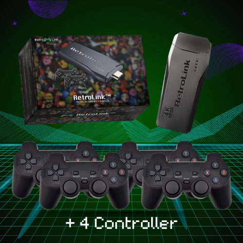 RetroLink - 15 000 Retro Games + Wireless Controllers