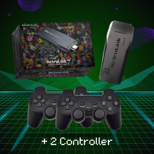 RetroLink - 15 000 Retro Games + Wireless Controllers