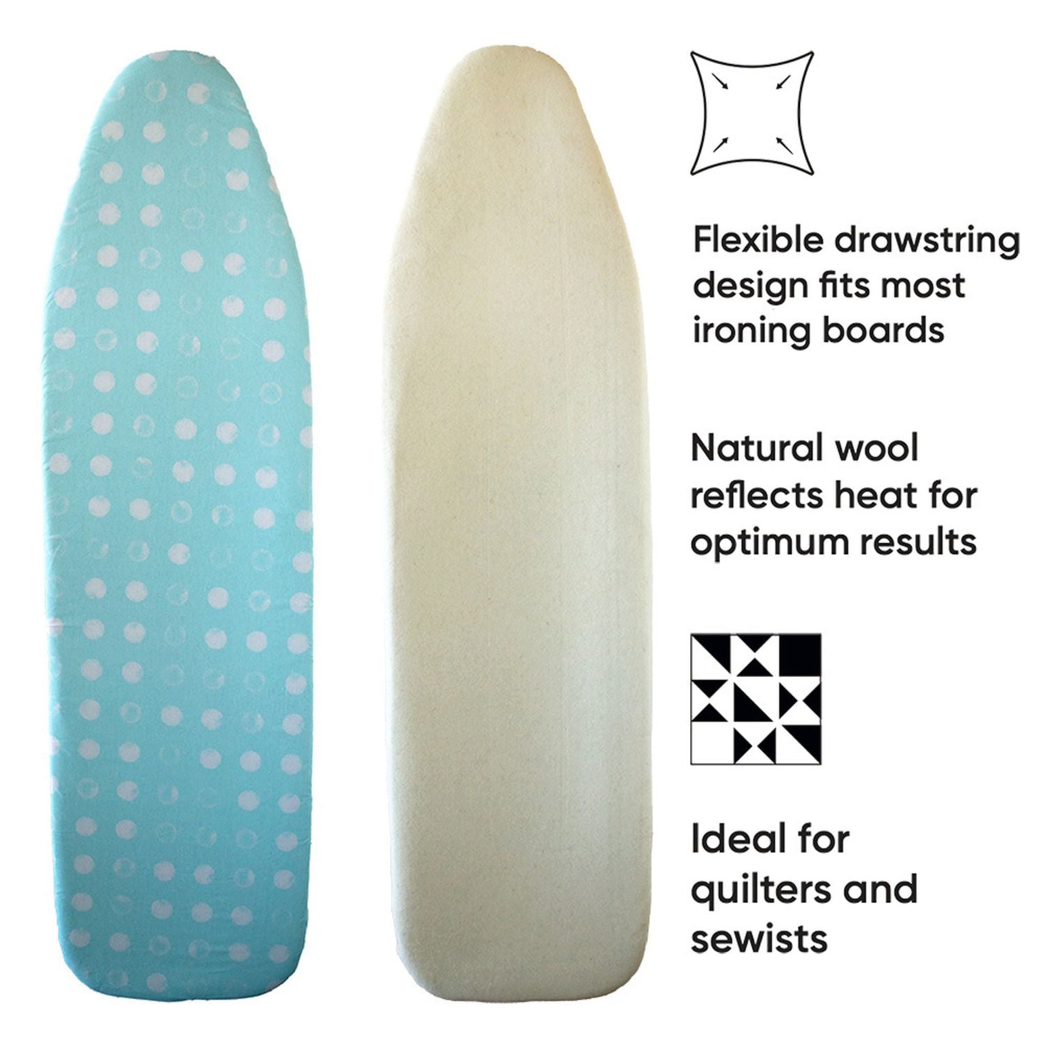 Reversible Fitted Ironing Board Cover