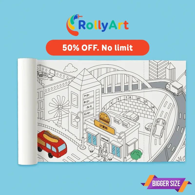 RollyArt - Last day 80% OFF DIY Oversize Coloring Rolls