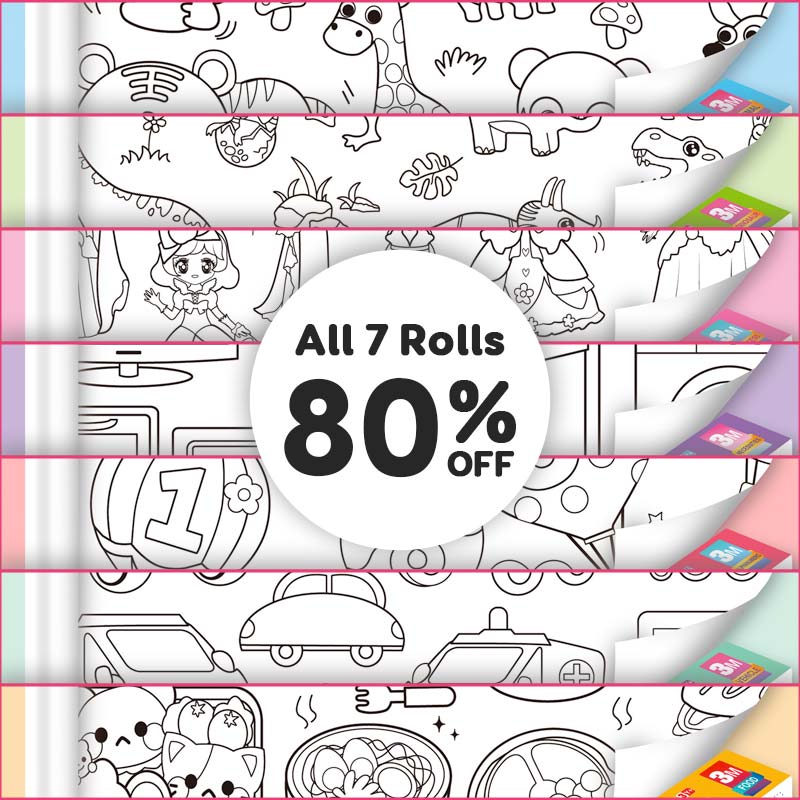 RollyArt – Last day 80% OFF DIY Oversize Coloring Rolls