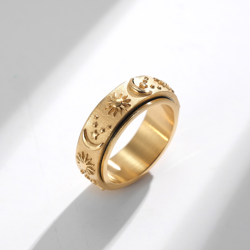 Sensory Rising Sun + Moon Ring (unisex)