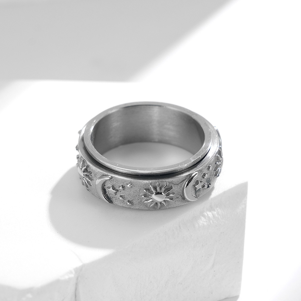 Sensory Rising Sun + Moon Ring (unisex)