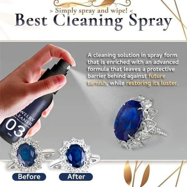 Seurico Jewelry Cleaner Spray - Ammonia-Free Safe Solution