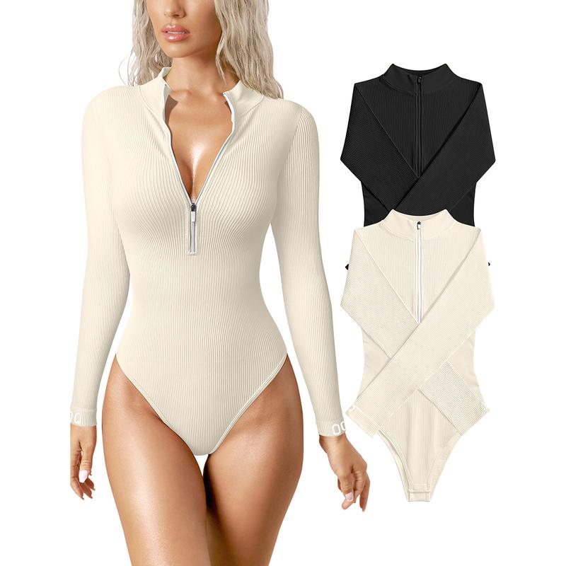 kaitel - Snached Waist Zip Bodysuit