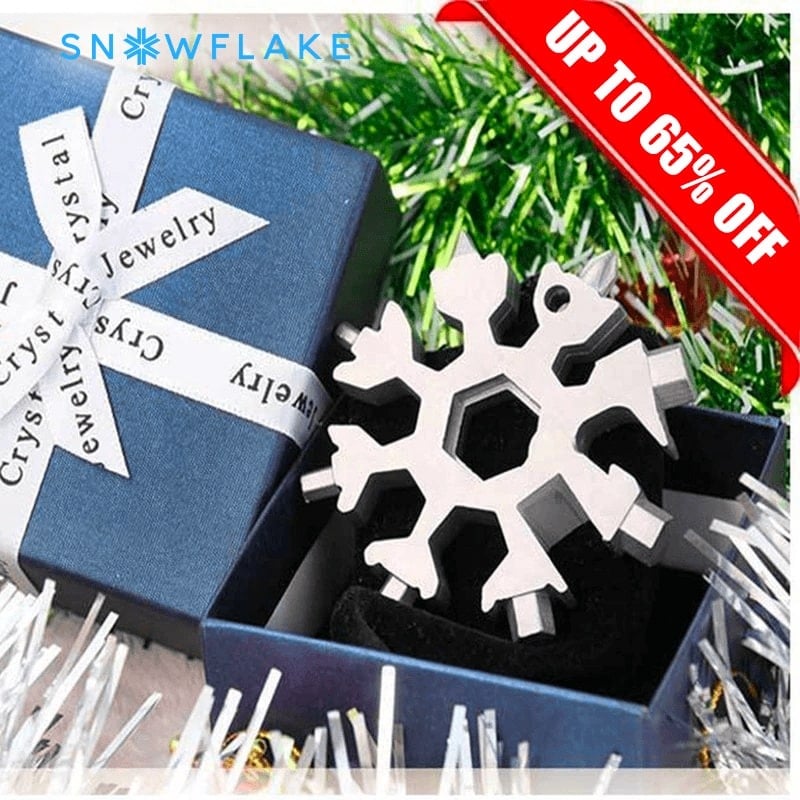 Snowflake MultiTool 18-in-1 Stainless Steel Portable for Outdoor Adventure