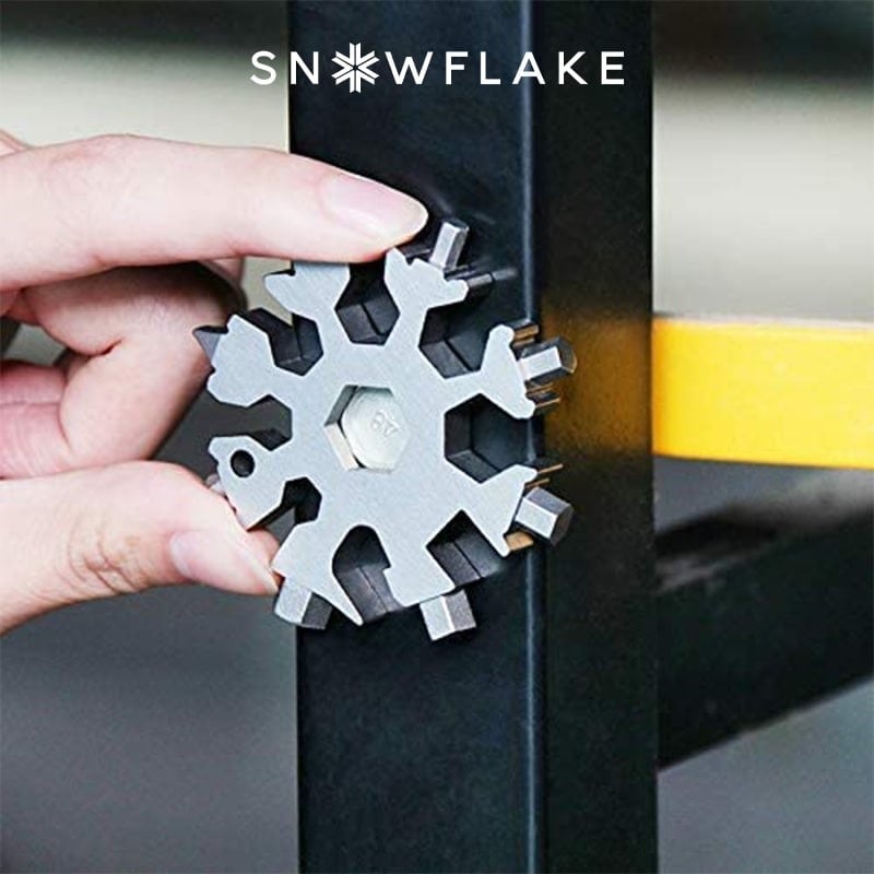 Snowflake MultiTool 18-in-1 Stainless Steel Portable for Outdoor Adventure