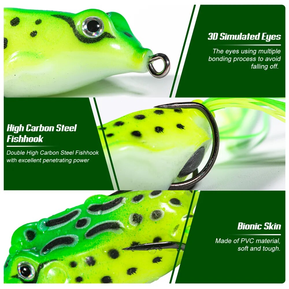 Spirebuzz JumpMaster Frog Lure - 5 Pcs Set