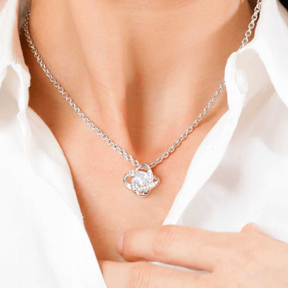 Sterling Silver Necklace – With Real Rose – To My Love