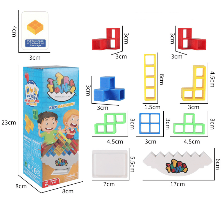 TetraTower Stacking Game