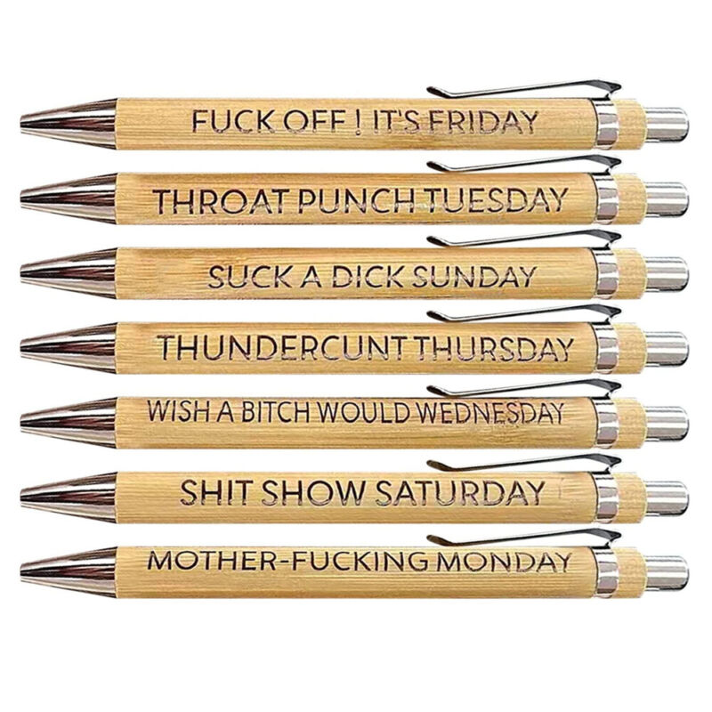 TravelTopp Sarcastic Mood Pens (Set of 7)