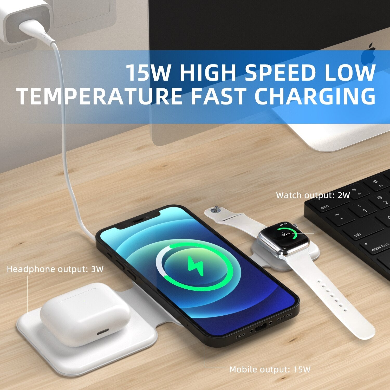 TriCharge 3-in-1 Wireless charger