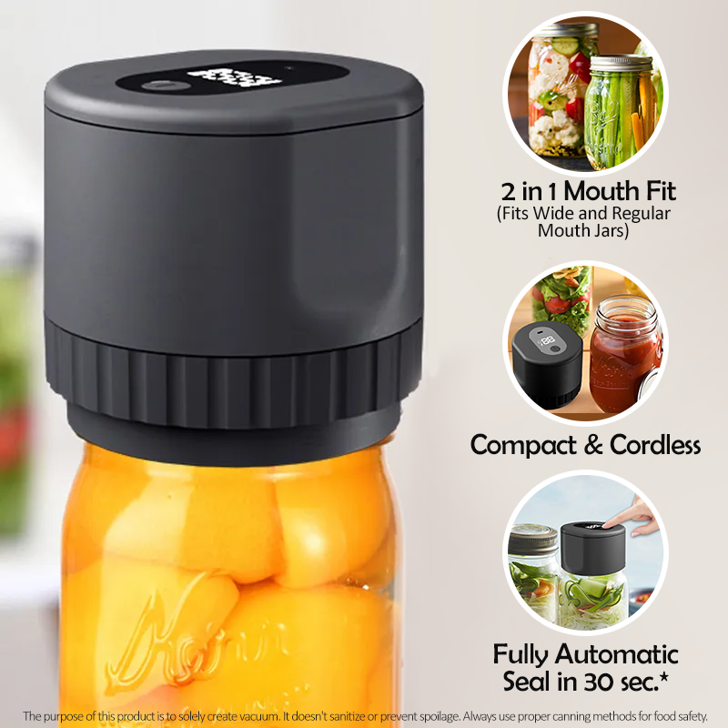 TrueBright Mason Jar Vacuum Sealer