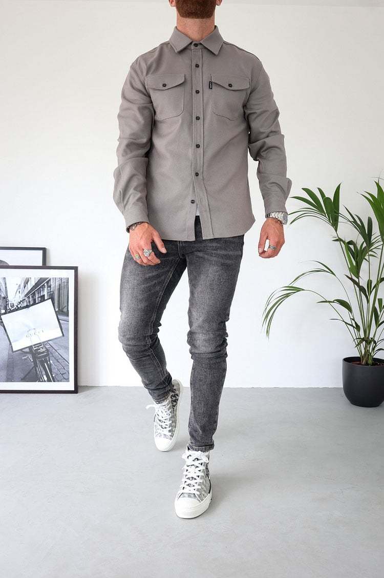 ZLIMPTY - Button Down Shirt Jacket