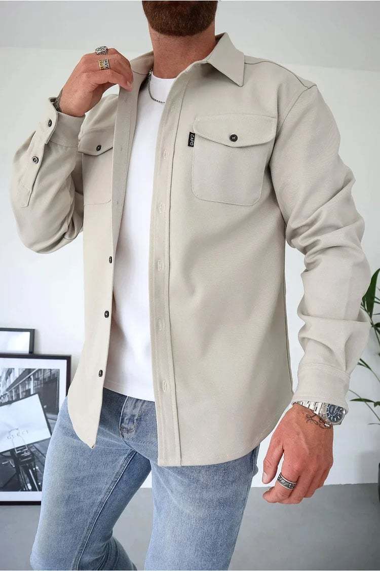 ZLIMPTY - Button Down Shirt Jacket