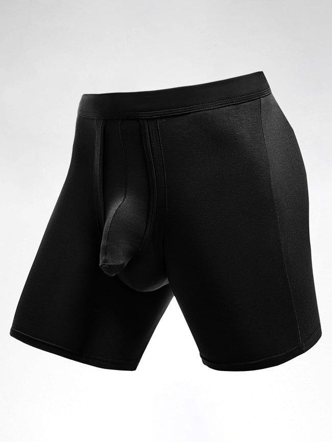 2 Pack Long Boxer Briefs with Separate Pouch