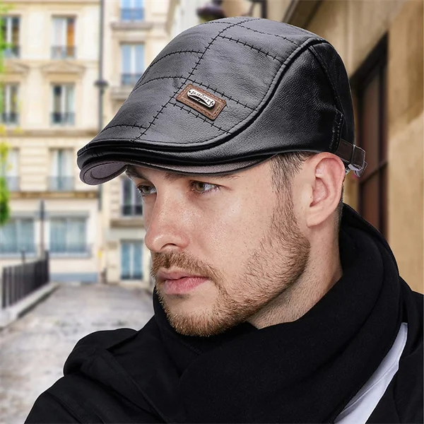 (2023 - Hot Sale) High Quality Trendy Leather Beret