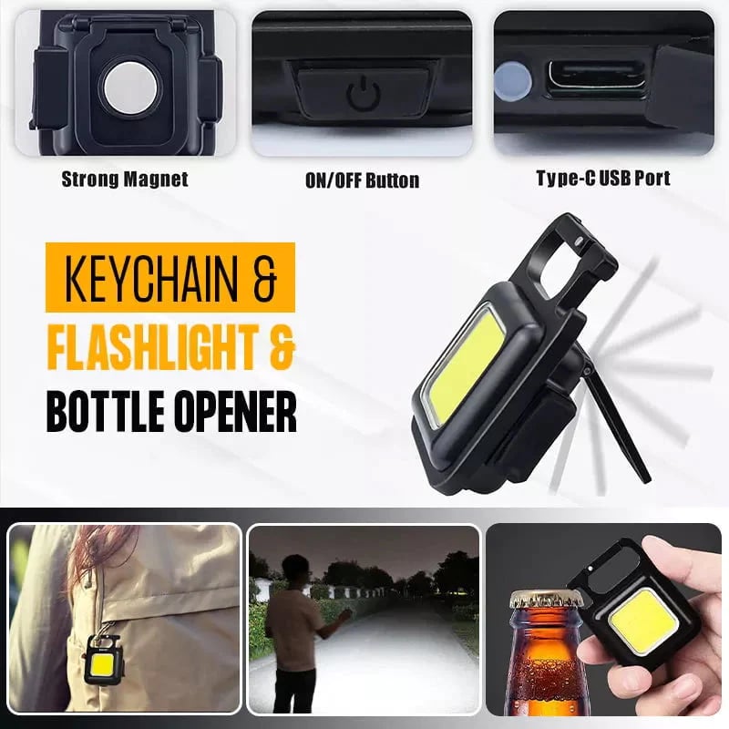 (2023-Christmas Hot Sale - 49% OFF) Multifunctional Keychain Rechargeable Light