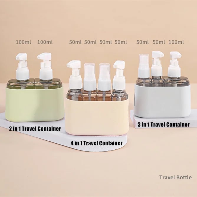 2023 Christmas Hot Sale - Mini Shampoo Dispenser Portable Travel Bottle Set