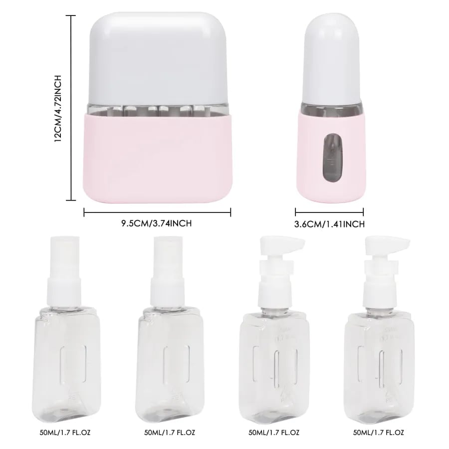 2023 Christmas Hot Sale - Mini Shampoo Dispenser Portable Travel Bottle Set