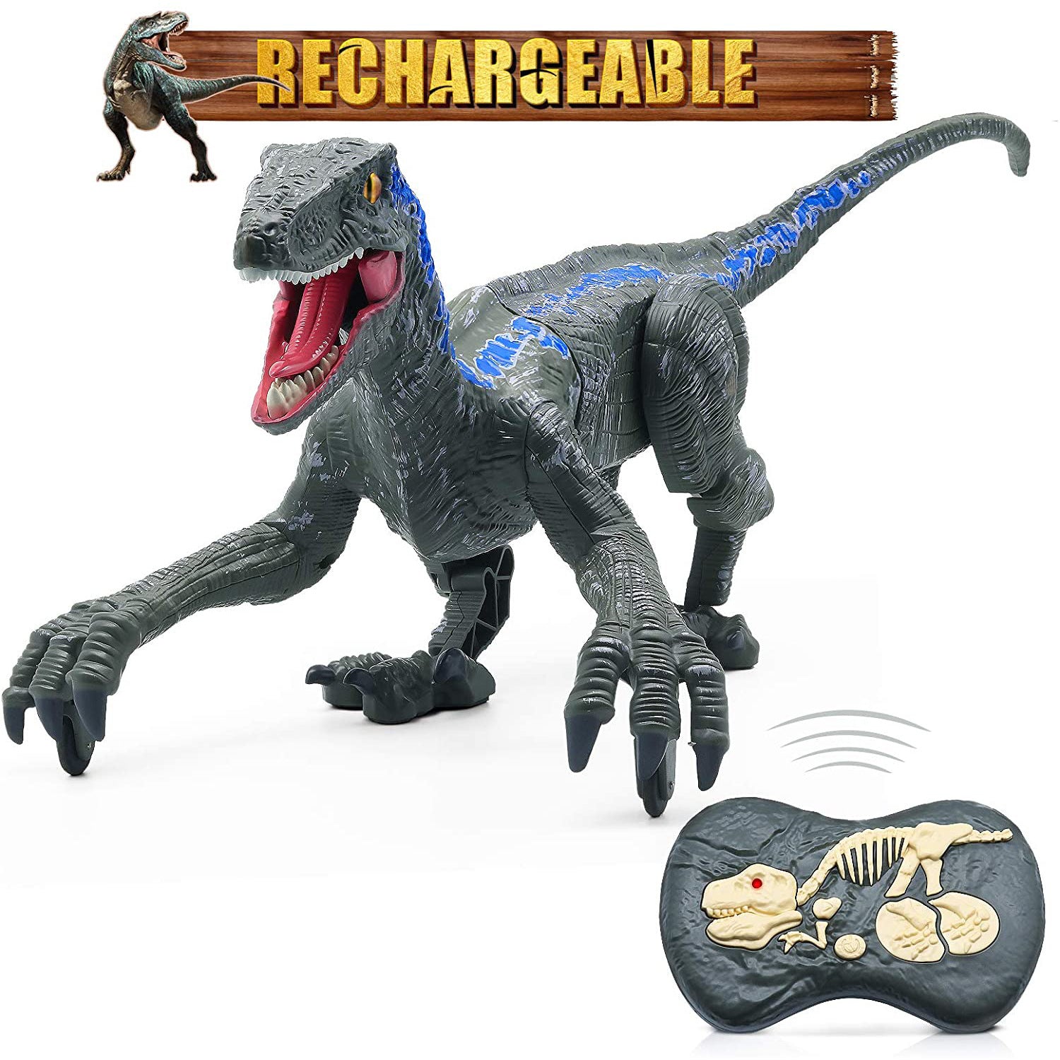 Uartz 2023 Optimal Children Gifts Realistic Remote Control Dinosaurs