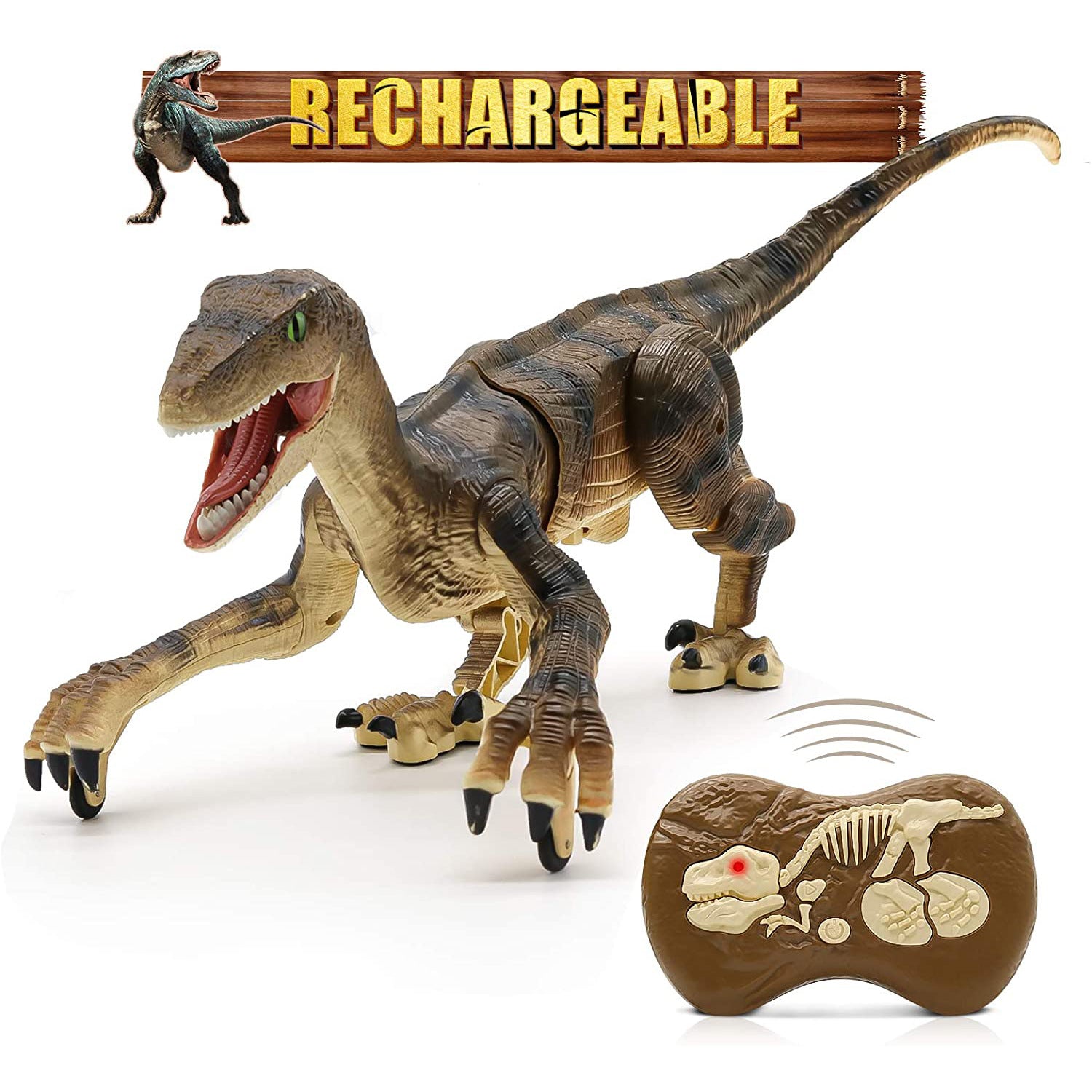 Uartz 2023 Optimal Children Gifts Realistic Remote Control Dinosaurs