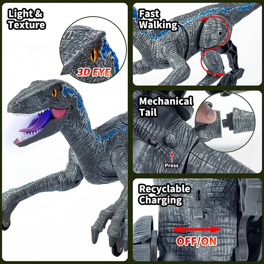 Uartz 2023 Optimal Children Gifts Realistic Remote Control Dinosaurs