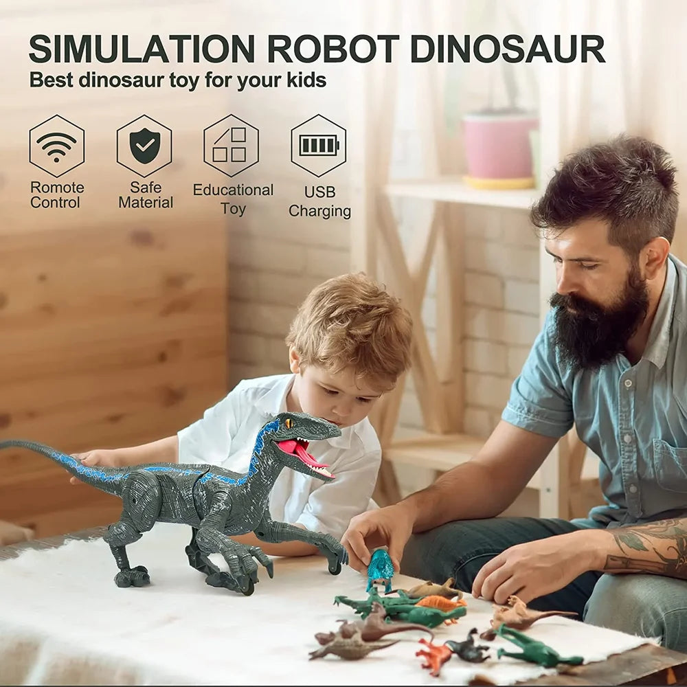 Uartz 2023 Optimal Children Gifts Realistic Remote Control Dinosaurs