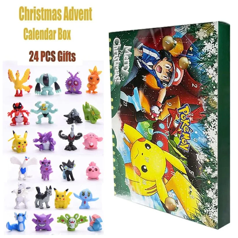 24 Pcs Pokemon Advent Calendar (2023 Version) - Hot Sale Christmas Gift