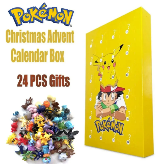 24 PCS POKEMON ADVENT CALENDAR (2023 VERSION) - HOT SALE CHRISTMAS GIFT ...