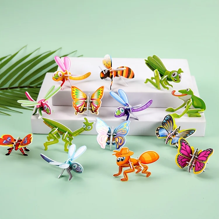 3D Insect Dinosaur Paper Puzzle