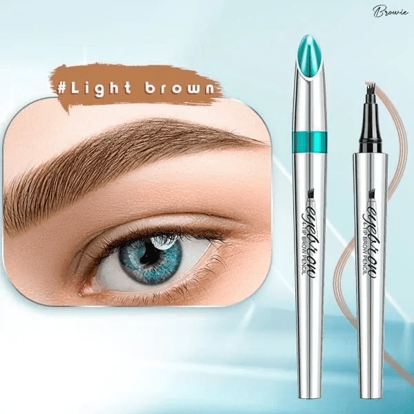 3D Waterproof Microblading Eyebrow Pen 4 Fork Tip Tattoo Pencil