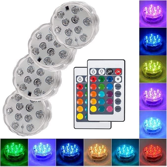 49% OFF - Submersible LED Pool Lights (RF Remote Control)