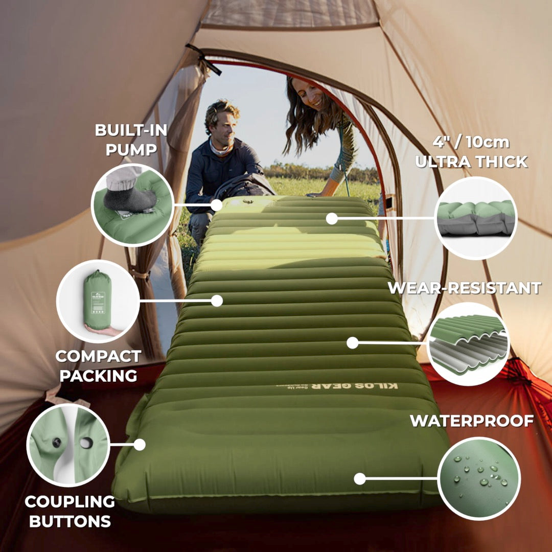 Air Sleeping Pad (Built-in Pillow)