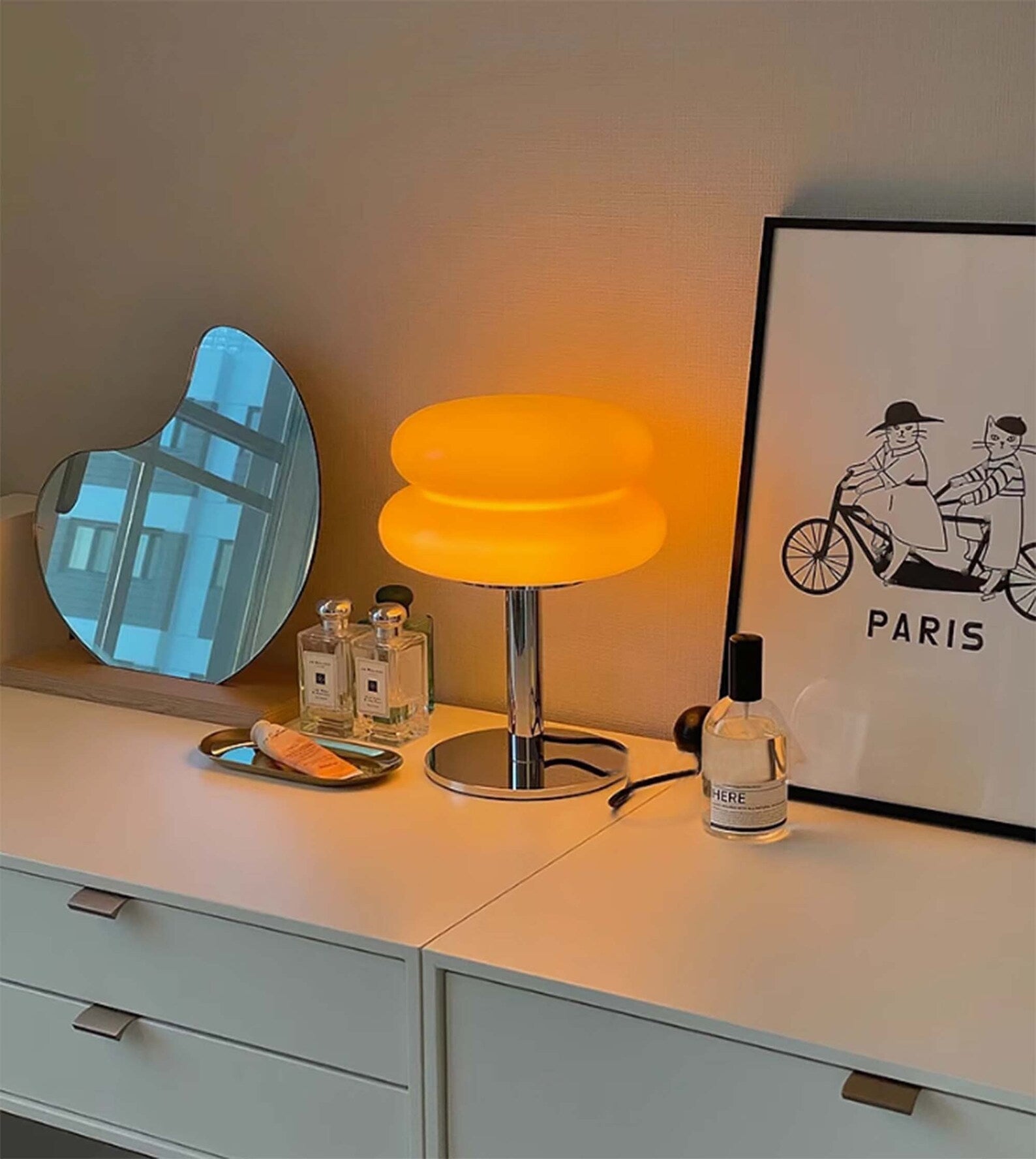 Amara  Macaron Glass Table Lamp