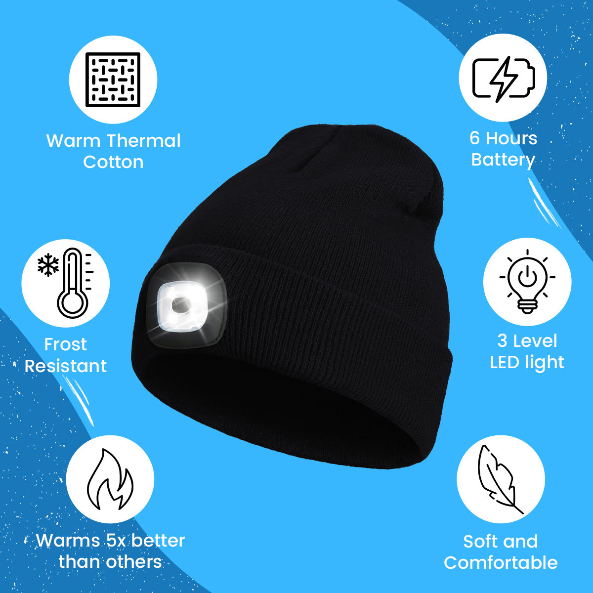 Arcticz - Premium Thermo LED Beanie