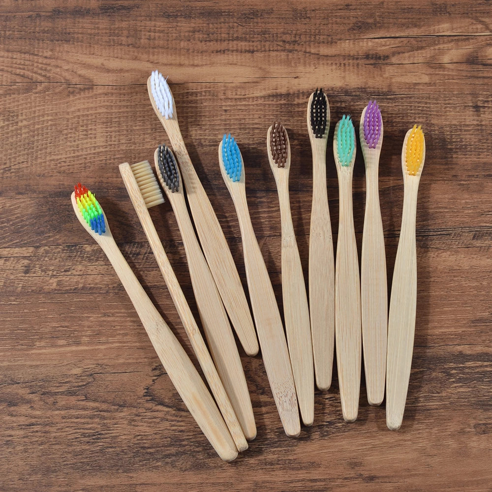 Bamboo Toothbrush - 10 Piece