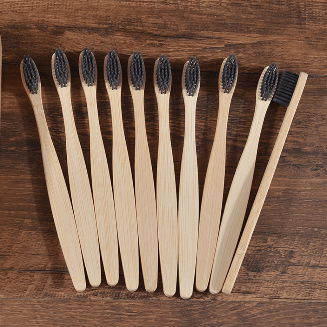 Bamboo Toothbrush - 10 Piece