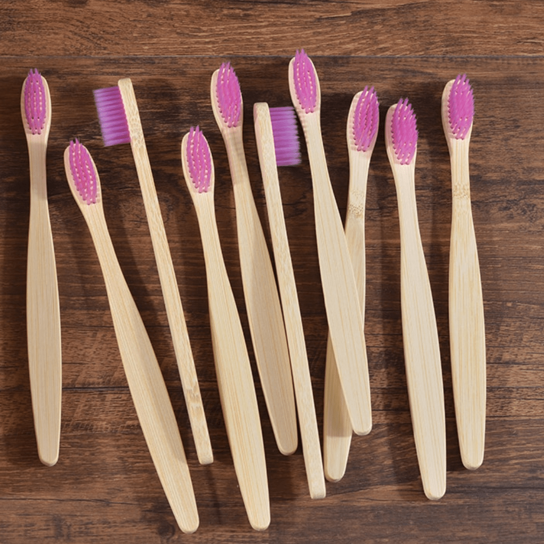 Bamboo Toothbrush - 10 Piece