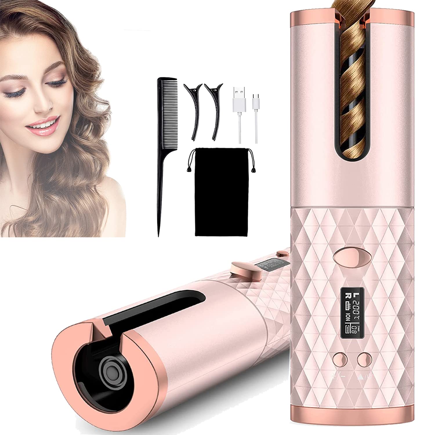 Bendy Hair Curler - Rechargeable Cordless Hair Curler